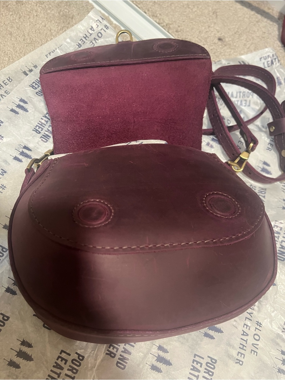 Portland leather goods small larkspur Monaco - Picture 3 of 6